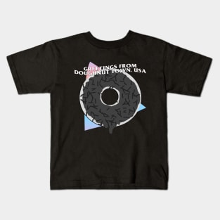 grey doughnut town Kids T-Shirt